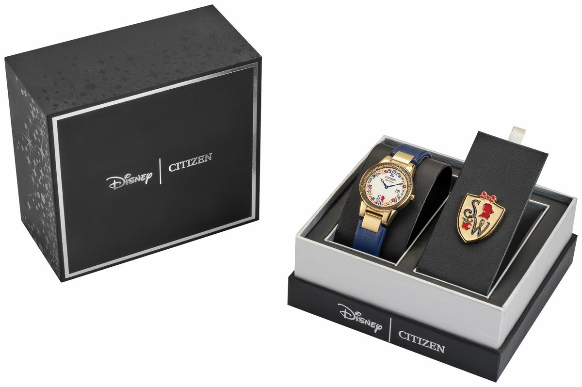 Citizen Deals - Snow White Flora Beige Dial Leather Strap GA1079-41W