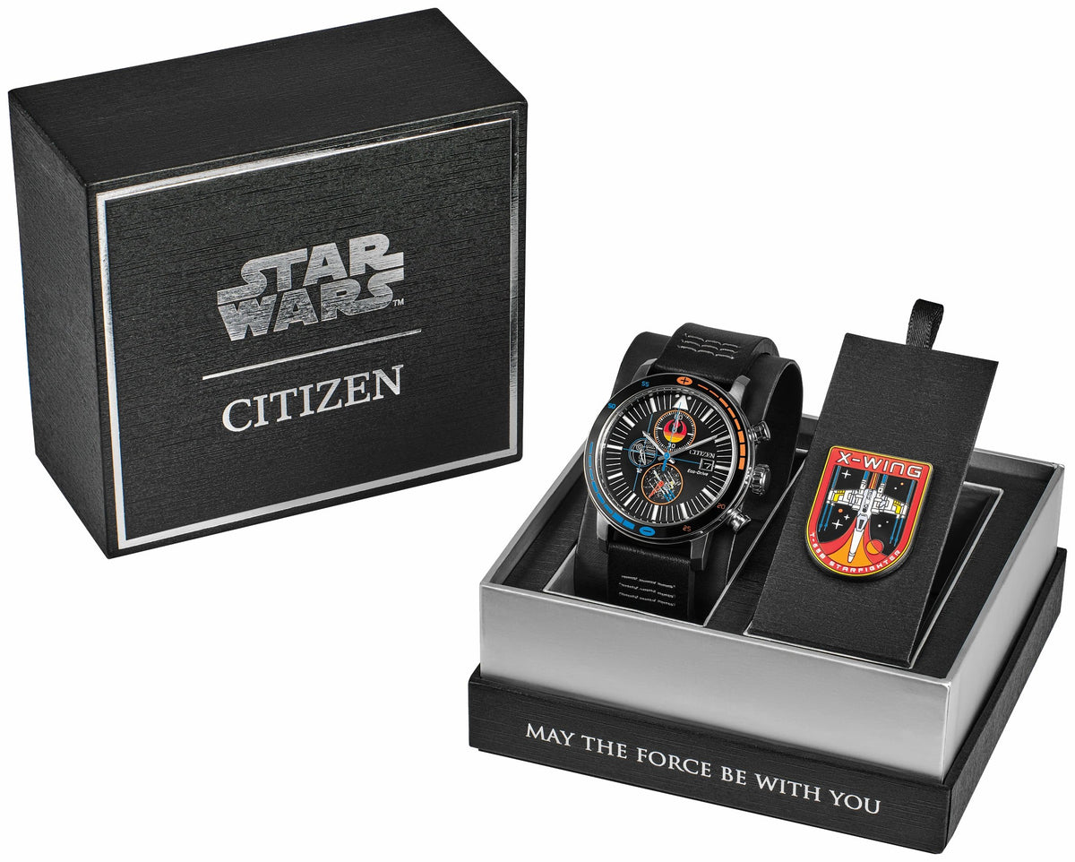 Citizen Quality - Rebel Starfighter Black Dial Leather Strap CA0870-43W