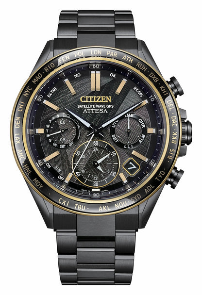 Citizen Hot Sale - ATTESA LIGHT in BLACK Black Dial Super Titanium with DLC Coating Bracelet CC4078-51E