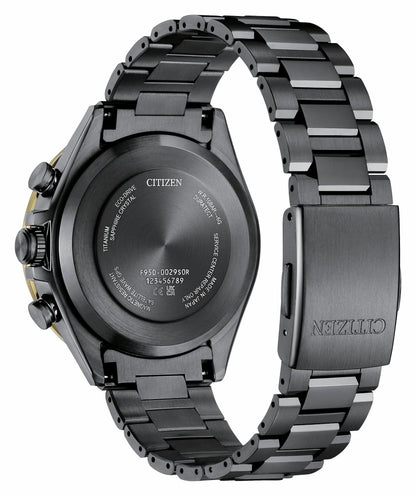 Citizen Hot Sale - ATTESA LIGHT in BLACK Black Dial Super Titanium with DLC Coating Bracelet CC4078-51E