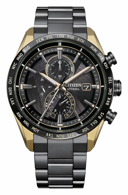Citizen Recommended - ATTESA LIGHT in BLACK Black Dial Super Titanium with DLC Coating Bracelet AT8384-58E