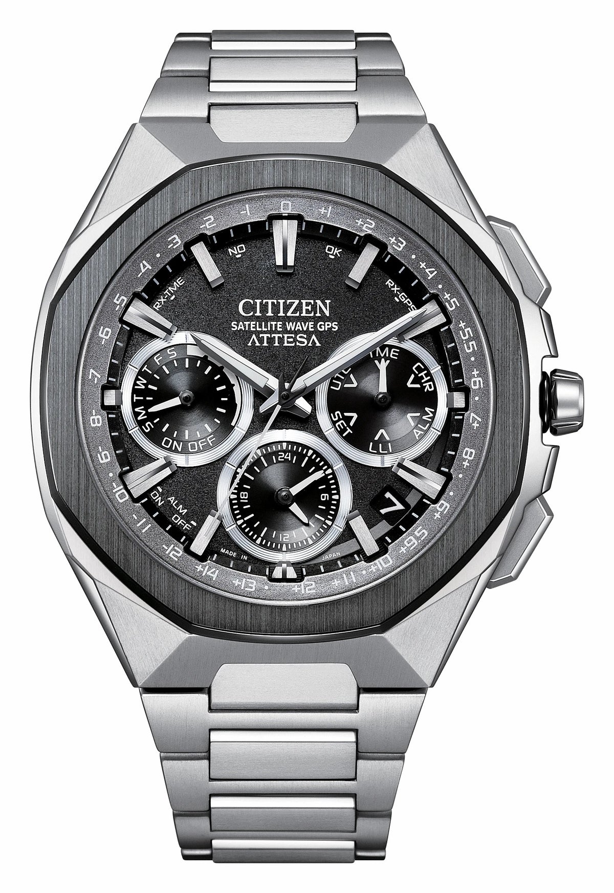 Citizen Featured - ATTESA Gray Dial Super Titanium Bracelet CC4104-53E
