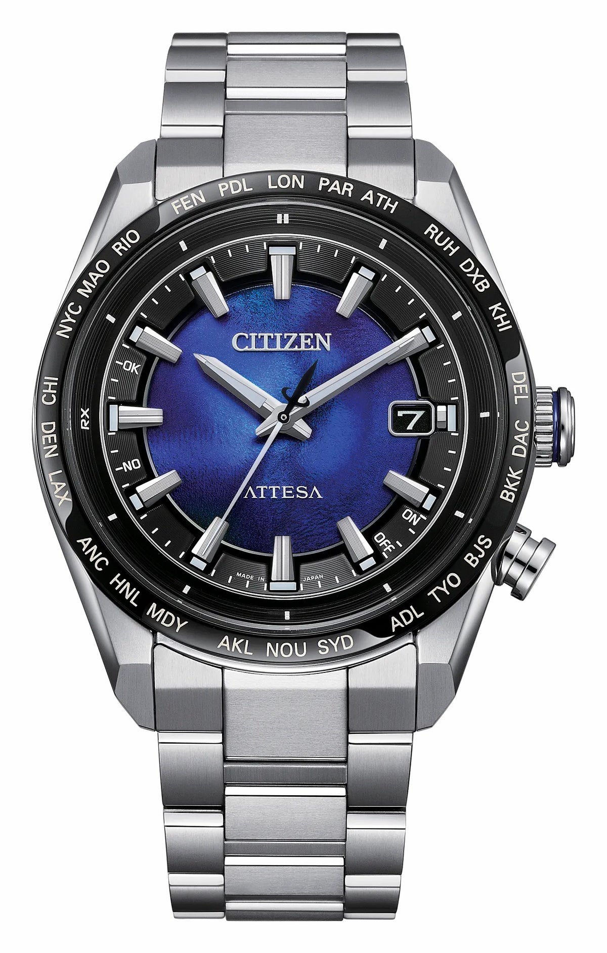Citizen Quality - ATTESA Blue Dial Super Titanium with Duratect Platinum Bracelet CB0288-65L