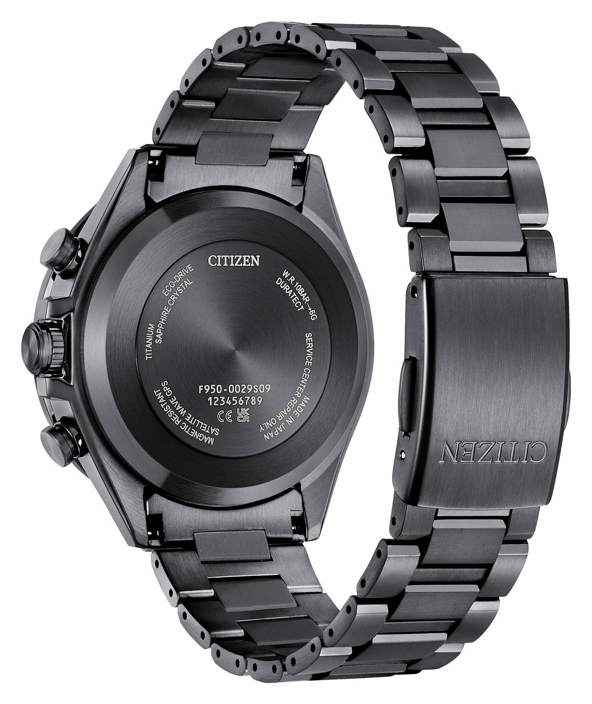 Citizen Recommended - ATTESA Blue Dial Super Titanium with DLC Coating Bracelet CC4059-64L