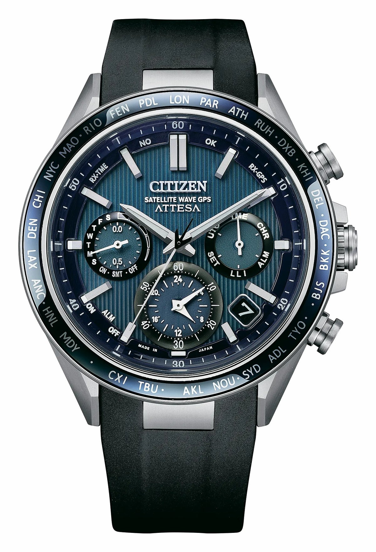 Citizen Deals - ATTESA Blue Dial Polyurethane Strap CC4050-18L
