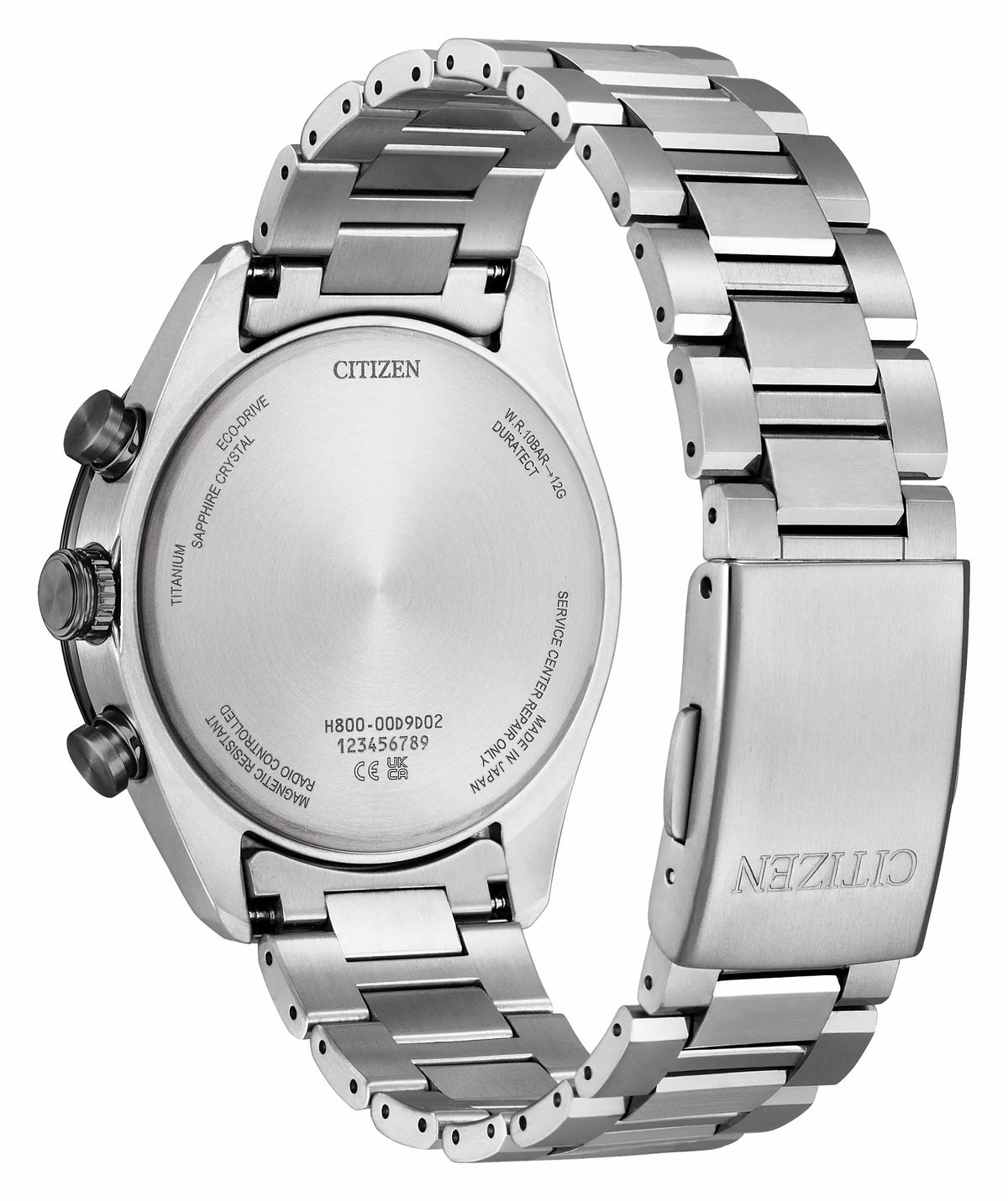 Citizen Value - ATTESA Black Dial Super Titanium with DLC Coating Bracelet AT8295-56E