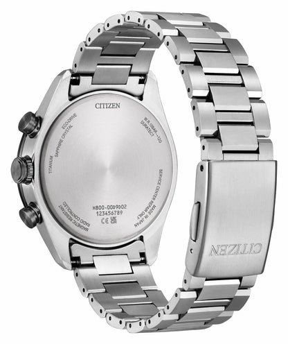 Citizen Value - ATTESA Black Dial Super Titanium with DLC Coating Bracelet AT8295-56E