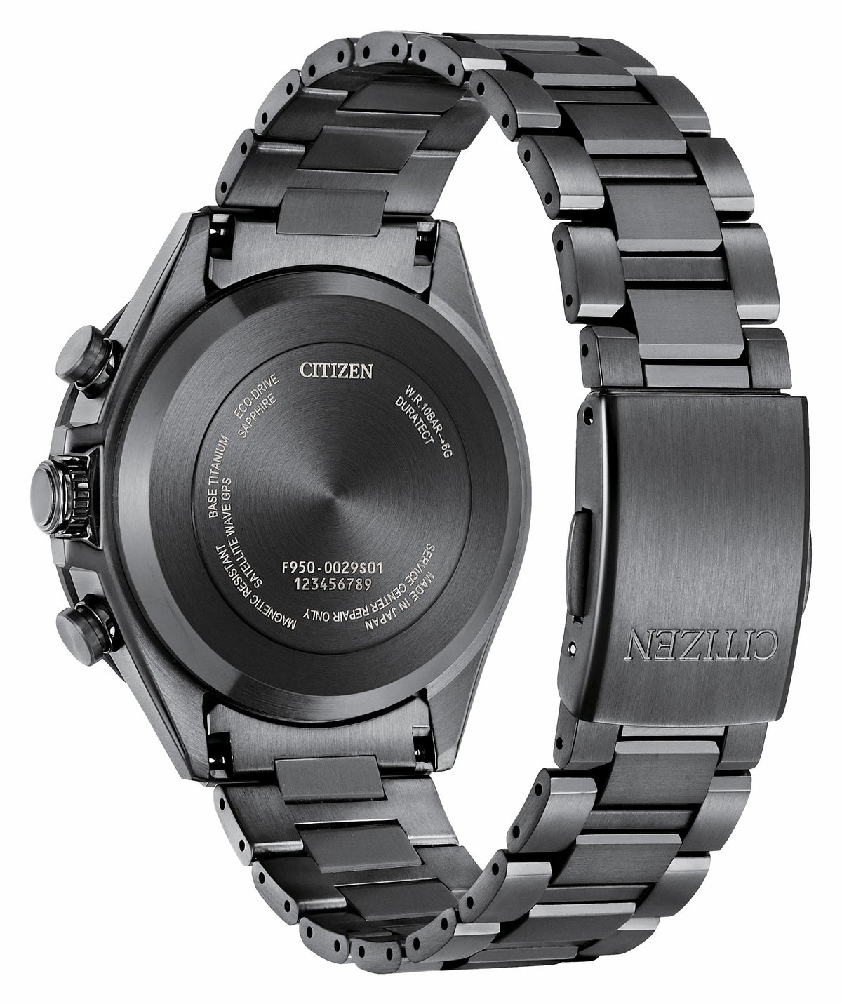 Citizen Trusted - ATTESA Black Dial Super Titanium with DLC Coating Bracelet CC4055-65E