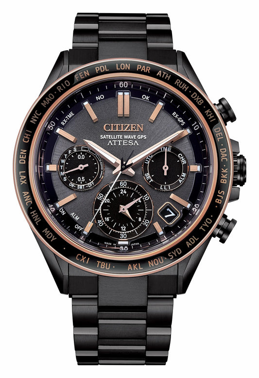 Citizen Customer Favorite - ATTESA Brown Dial Super Titanium with DLC Coating Bracelet CC4074-61W