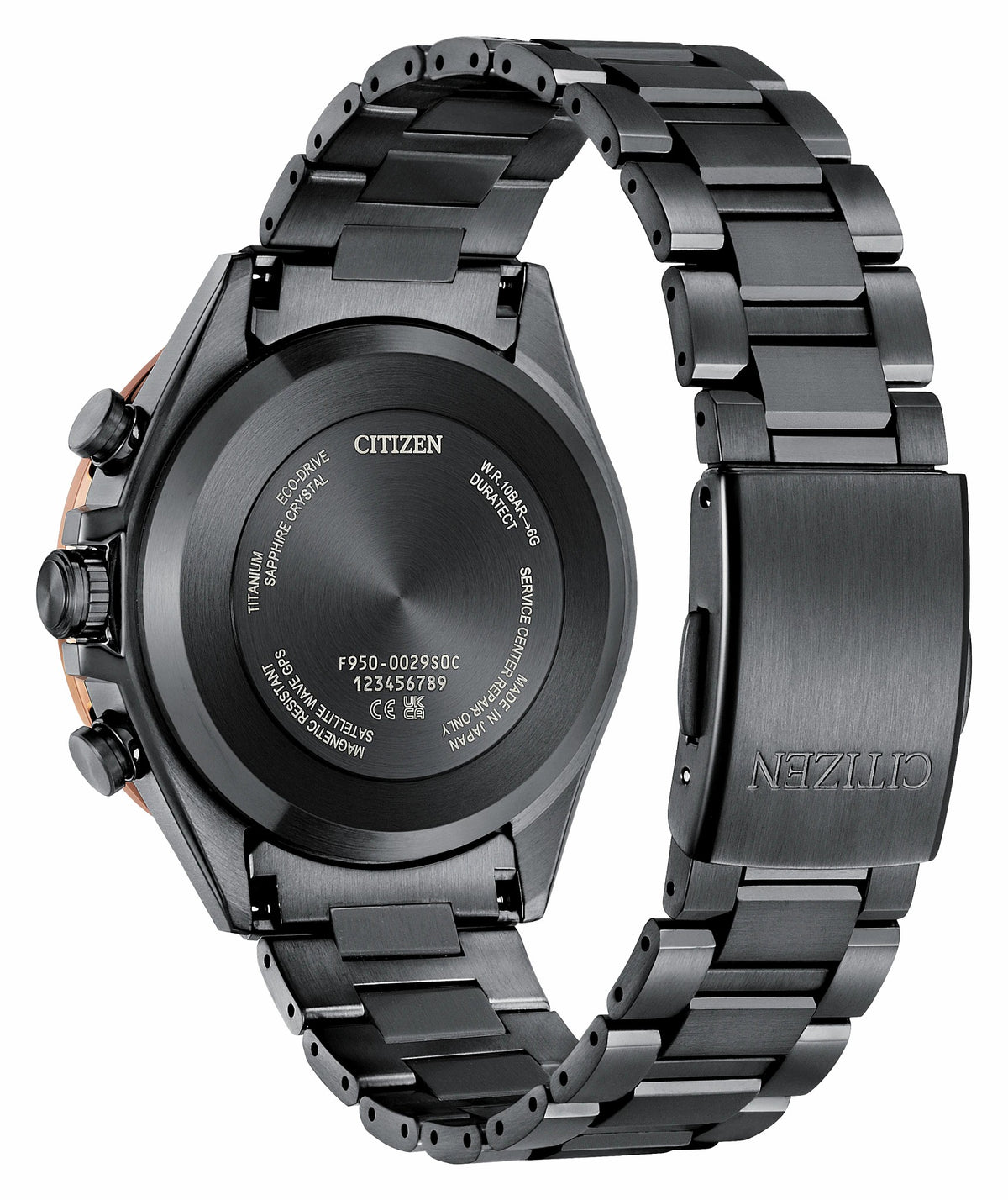 Citizen Customer Favorite - ATTESA Brown Dial Super Titanium with DLC Coating Bracelet CC4074-61W