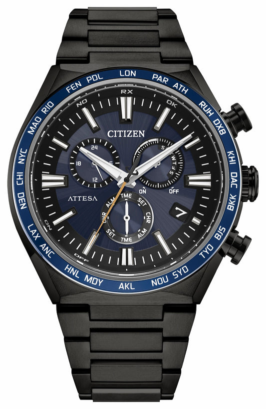 Citizen Recommended - ATTESA Blue Dial Super Titanium with DLC Coating Bracelet CB5967-66L