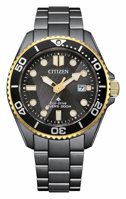 Citizen Latest - Promaster Dive LIGHT in BLACK Black Dial Stainless Steel Bracelet BN0264-53E