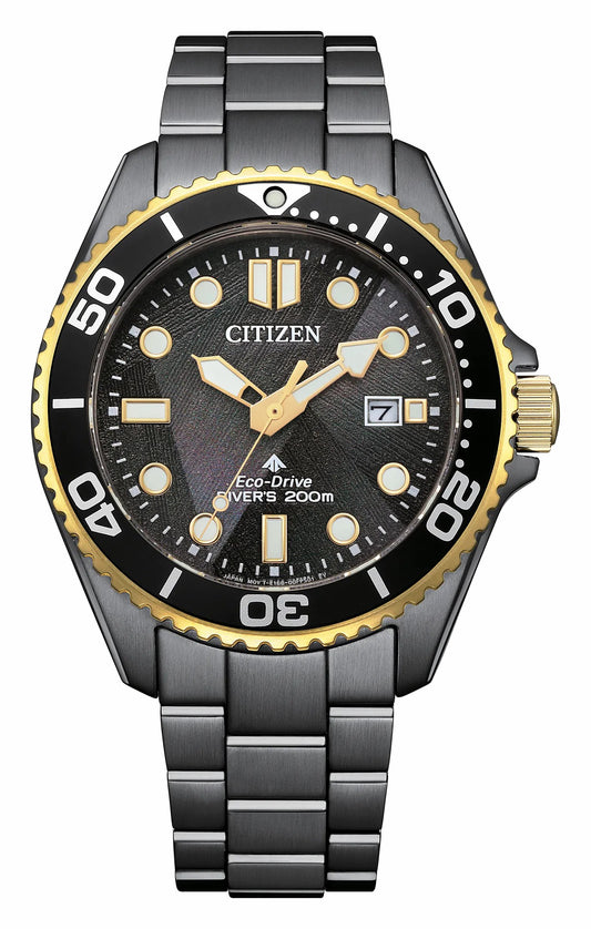 Citizen Latest - Promaster Dive LIGHT in BLACK Black Dial Stainless Steel Bracelet BN0264-53E