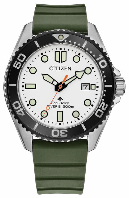 Citizen Special Offer - Promaster Dive White Dial Polyurethane Strap BN0265-00A