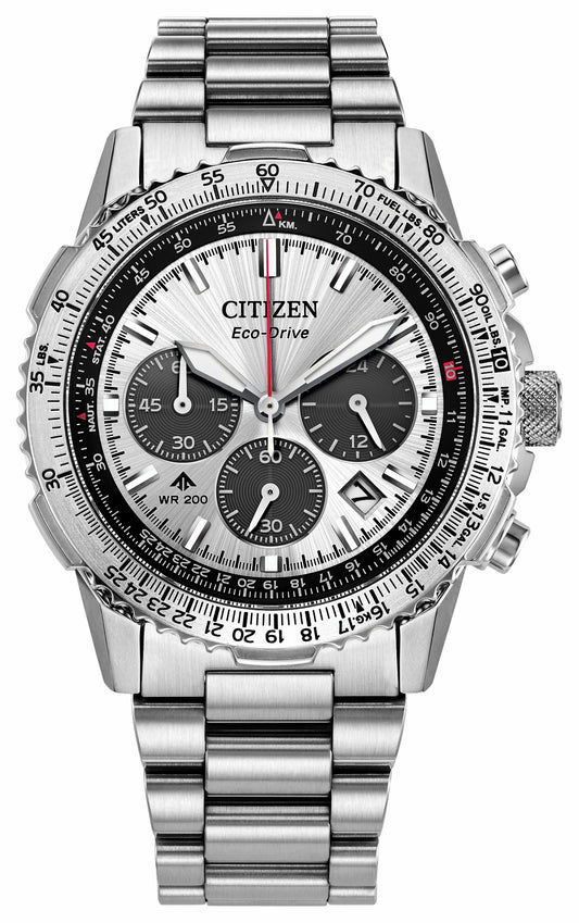 Citizen Special Offer - Promaster Navihawk Silver-Tone Dial Stainless Steel Bracelet CA4660-61A
