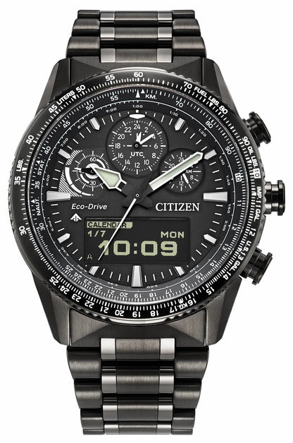 Citizen Deals - Promaster Skyhawk U830 Black Dial Stainless Steel Bracelet JV2005-58E