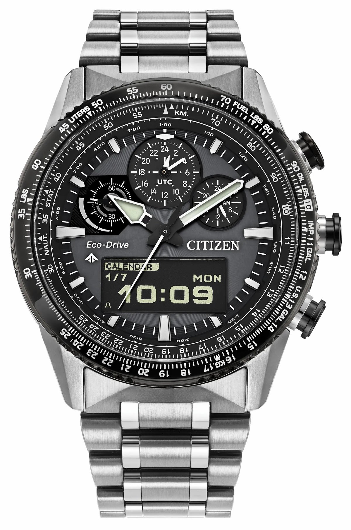 Citizen Deals - Promaster Skyhawk U830 Gray Dial Stainless Steel Bracelet JV2006-55H