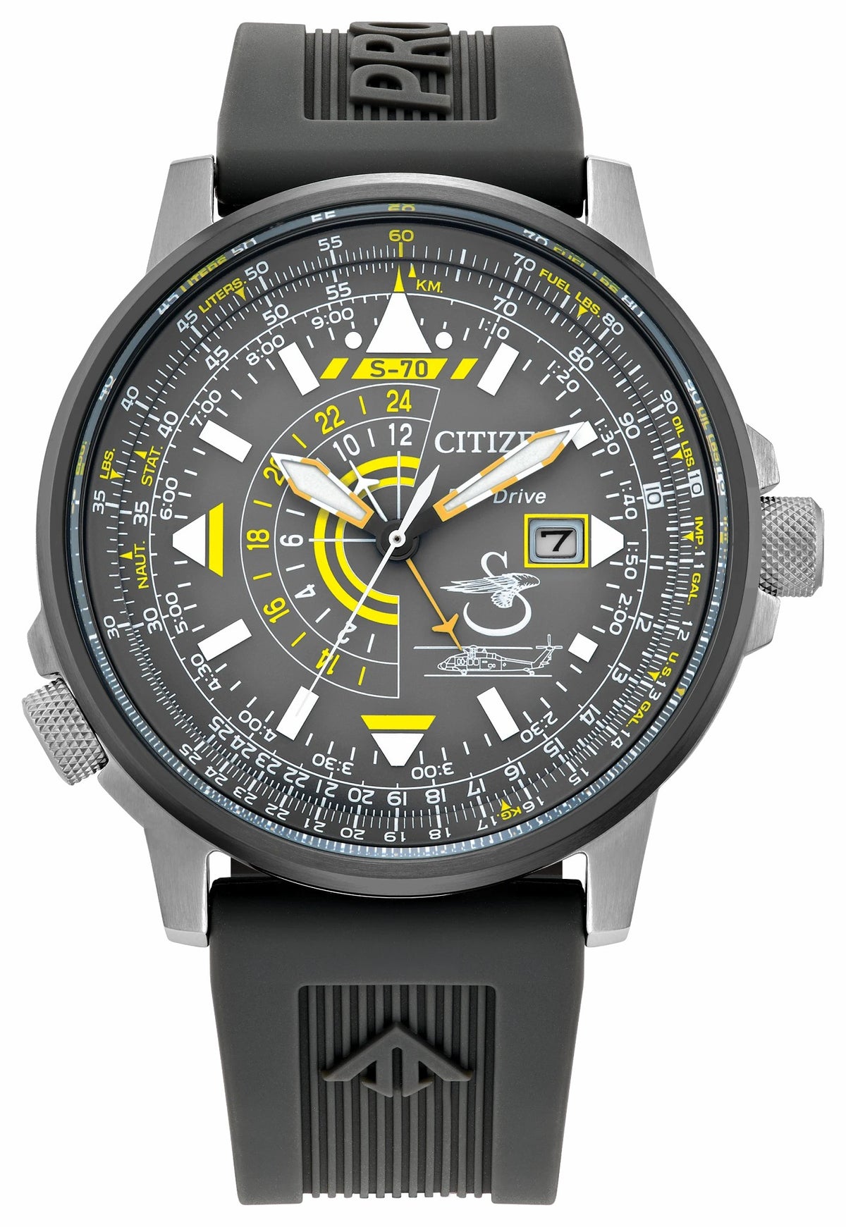 Citizen Deals - Promaster Sikorsky Gray Dial Polyurethane Strap BJ7004-43H