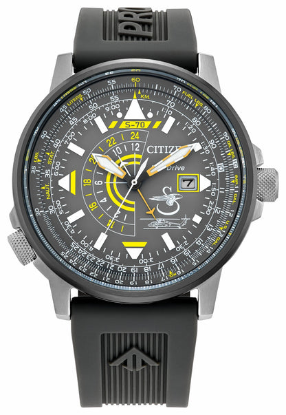 Citizen Deals - Promaster Sikorsky Gray Dial Polyurethane Strap BJ7004-43H