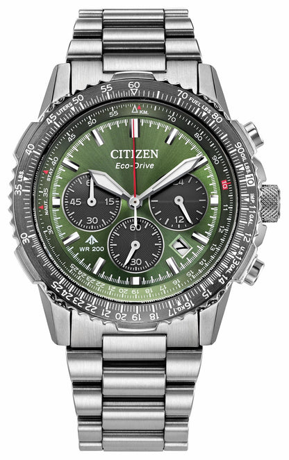 Citizen Smart Buy - Promaster Navihawk Green Dial Stainless Steel Bracelet CA4664-60W
