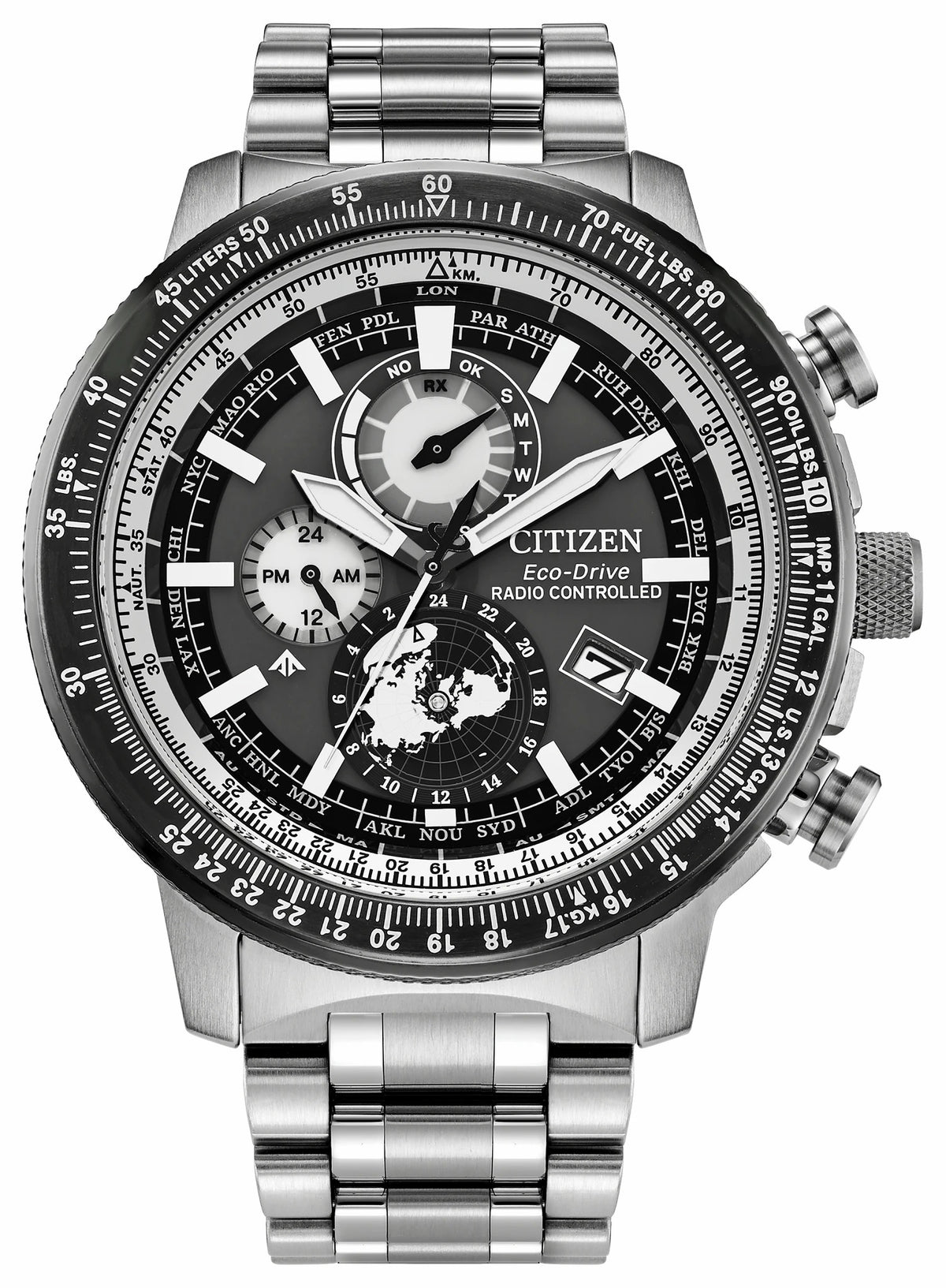 Citizen Everyday - Promaster Geo Trekker Gray Dial Stainless Steel Bracelet BY3006-53H