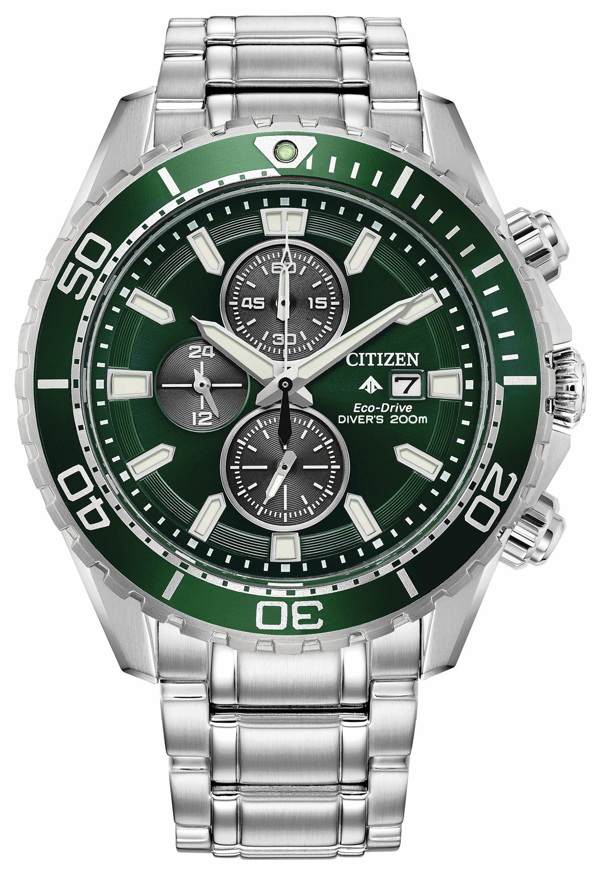 Citizen Quality - Promaster Dive Green Dial Stainless Steel Bracelet CA0820-50X