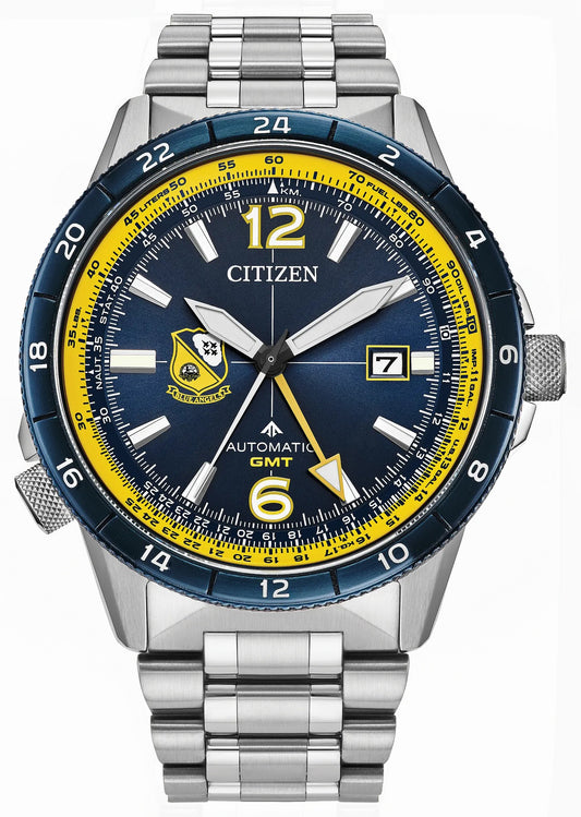 Citizen Essential - Promaster Air GMT Navy Dial Stainless Steel Bracelet NB6044-54L