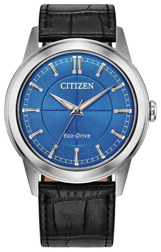 Citizen Smart Buy - Rolan Blue Dial Leather Strap FE7130-01L