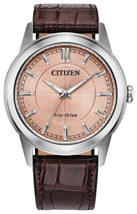 Citizen Smart Buy - Rolan Salmon Dial Leather Strap AW2110-14Z