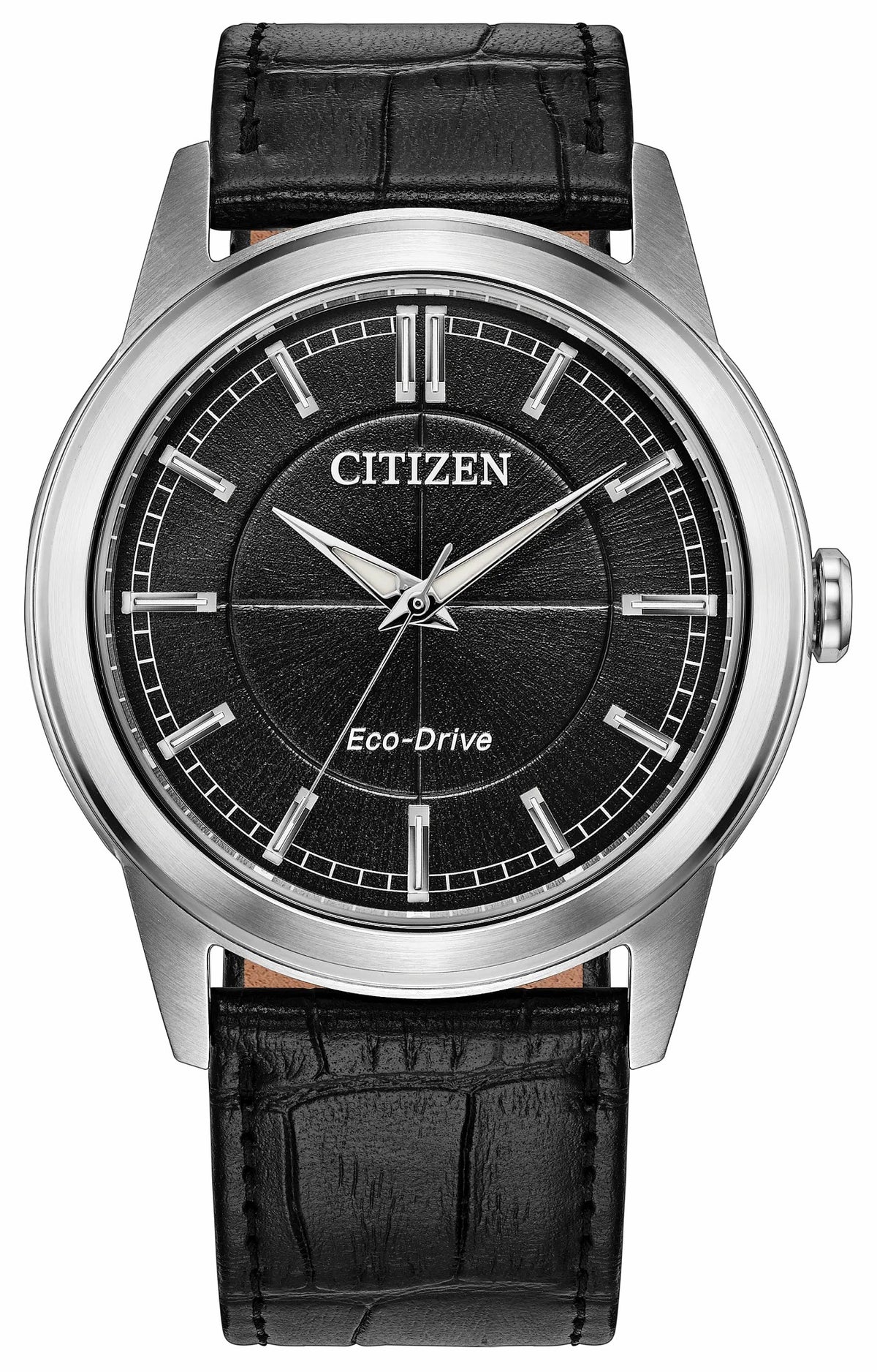 Citizen Best Price - Rolan Black Dial Leather Strap AW2110-06E