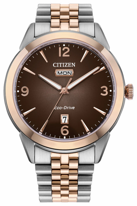 Citizen Great Value - Rolan Brown Dial Stainless Steel Bracelet AW0156-57X