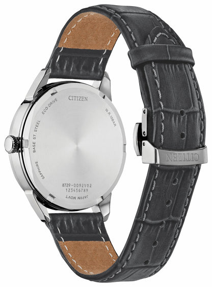 Citizen Discount - Rolan Silver-Tone Dial Leather Strap BU2110-01A