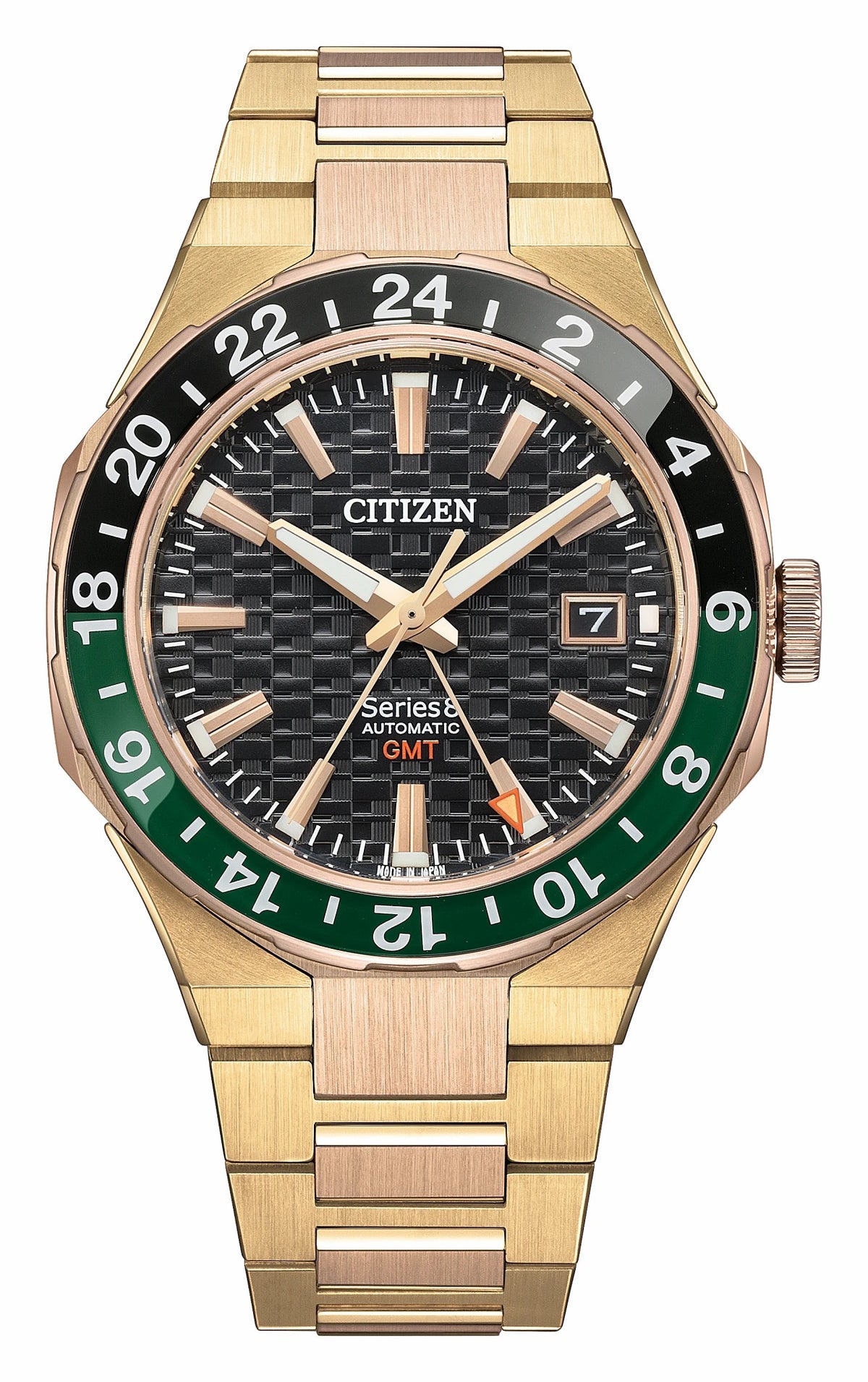 Citizen Latest - Series8 880 GMT Black Dial Stainless Steel Bracelet NB6033-51E