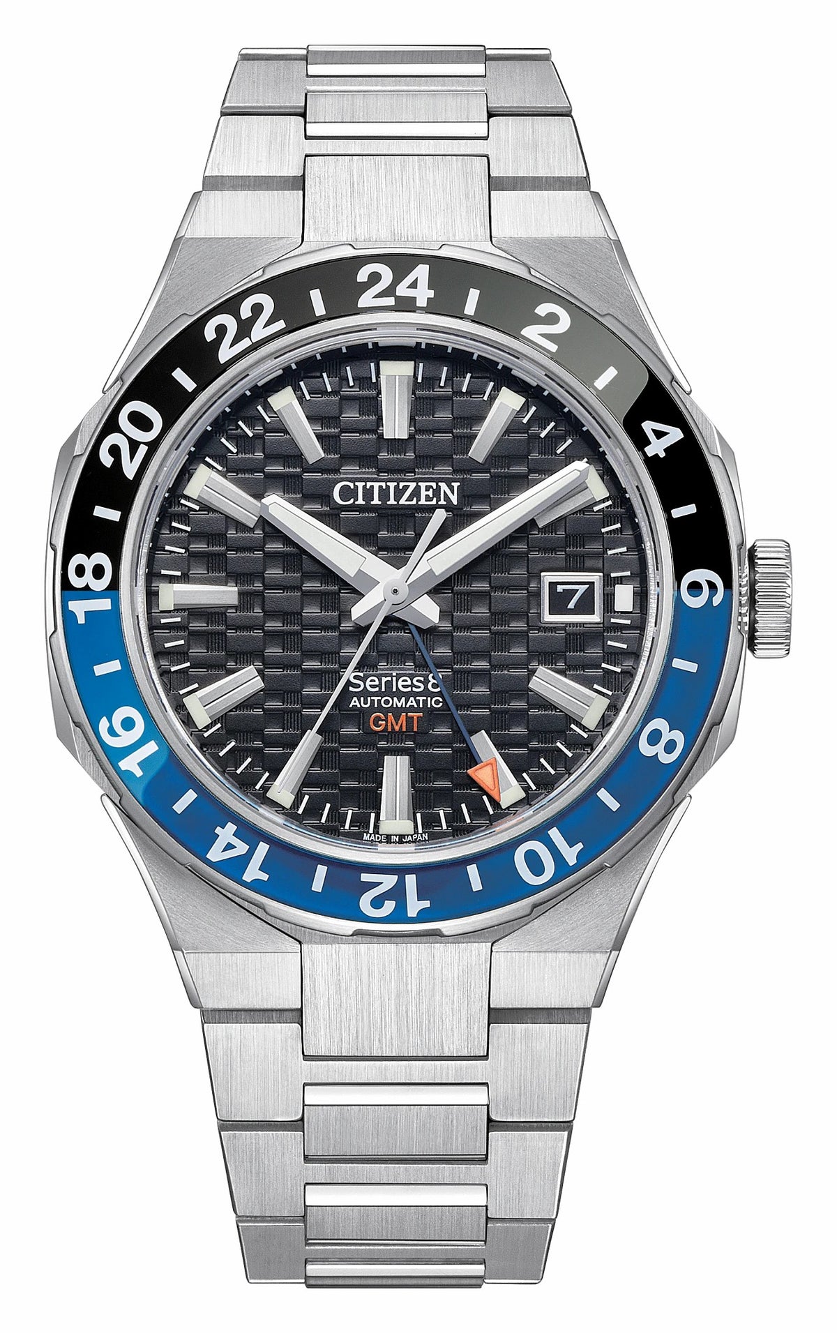 Citizen Signature - Series8 880 GMT Black Dial Stainless Steel Bracelet NB6031-56E