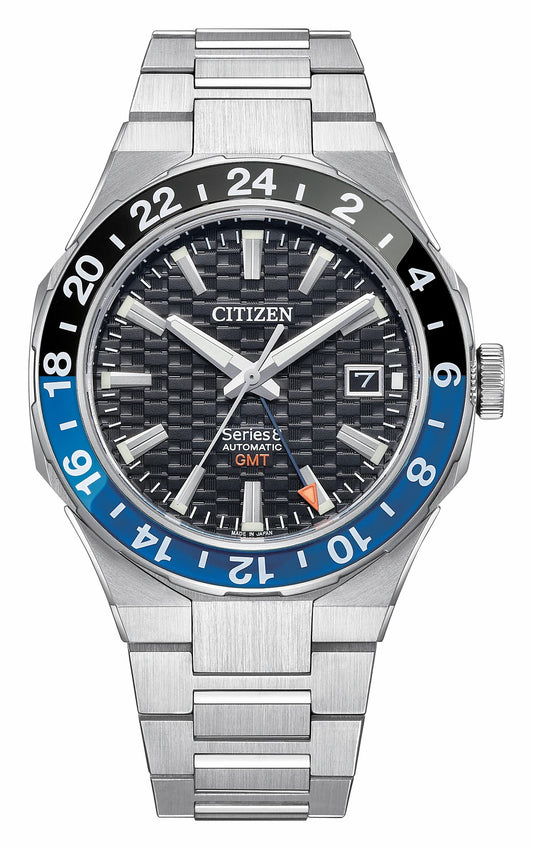 Citizen Signature - Series8 880 GMT Black Dial Stainless Steel Bracelet NB6031-56E