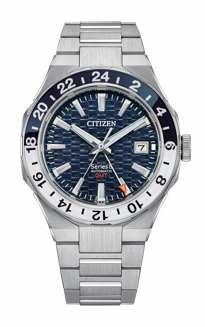 Citizen Best Seller - Series8 880 GMT Navy Dial Stainless Steel Bracelet NB6034-58L