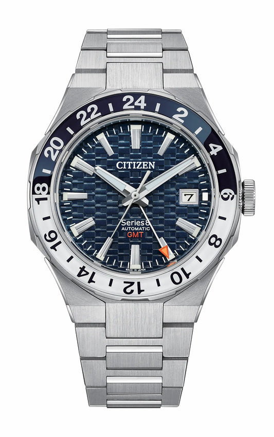 Citizen Best Seller - Series8 880 GMT Navy Dial Stainless Steel Bracelet NB6034-58L