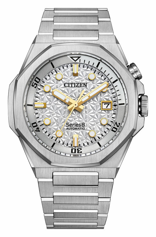 Citizen Everyday - Series8 890 City Lights Silver-Tone Dial Stainless Steel Bracelet NB6060-58H