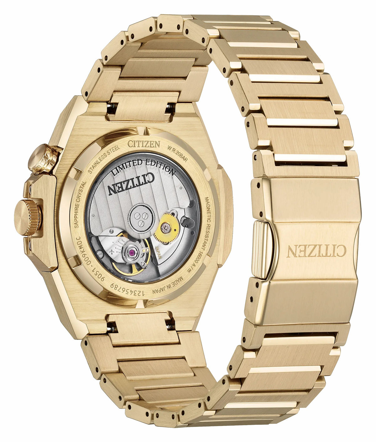 Citizen Deals - Series8 890 City Lights Gold-Tone Dial Stainless Steel Bracelet NB6062-52P
