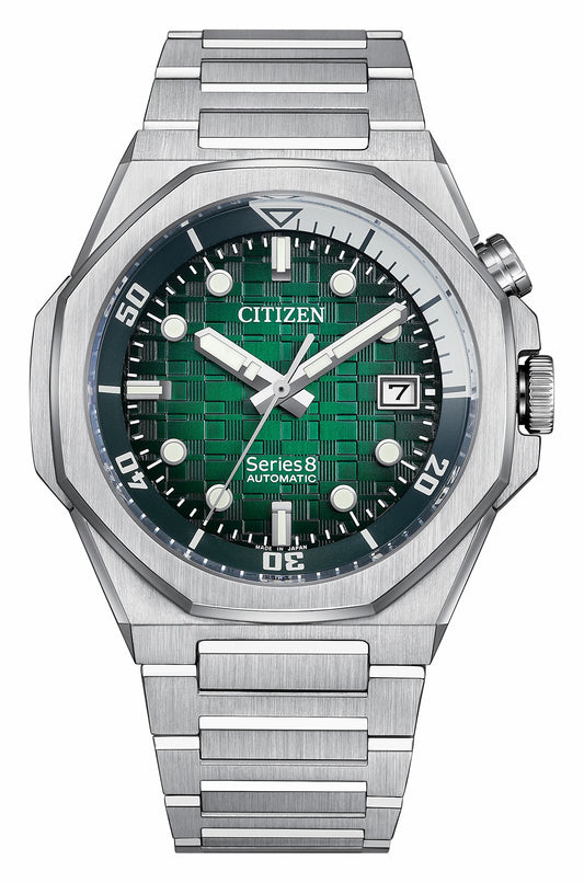 Citizen Deals - Series8 890 Green Dial Stainless Steel Bracelet NB6060-58X
