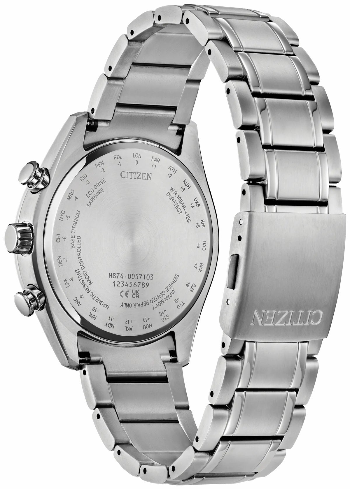 Citizen Exclusive - Tsuki-Yomi A-T Purple Dial Super Titanium Bracelet BY1010-81Z