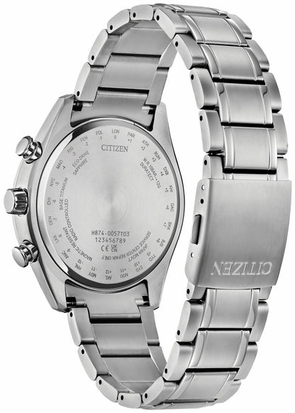 Citizen Exclusive - Tsuki-Yomi A-T Purple Dial Super Titanium Bracelet BY1010-81Z
