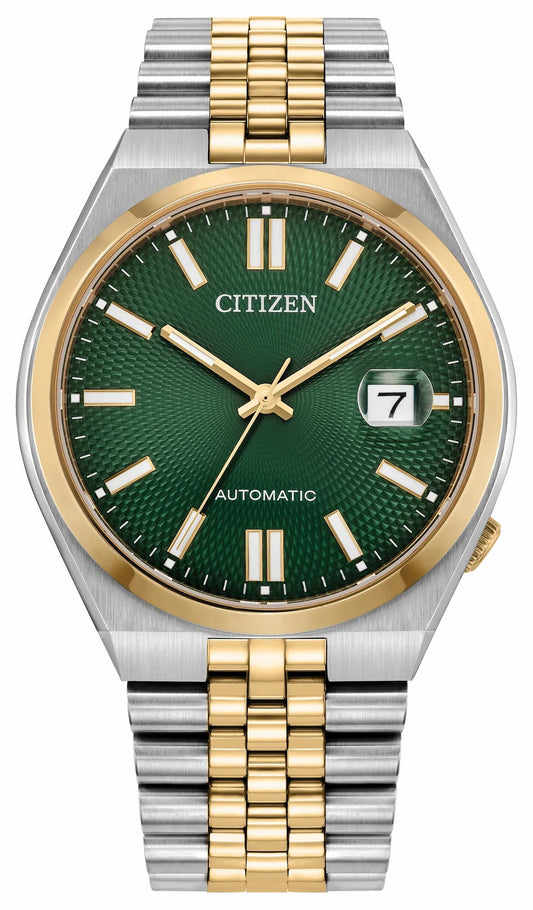 Citizen Top Pick - TSUYOSA 60 Green Dial Stainless Steel Bracelet NK0024-54X