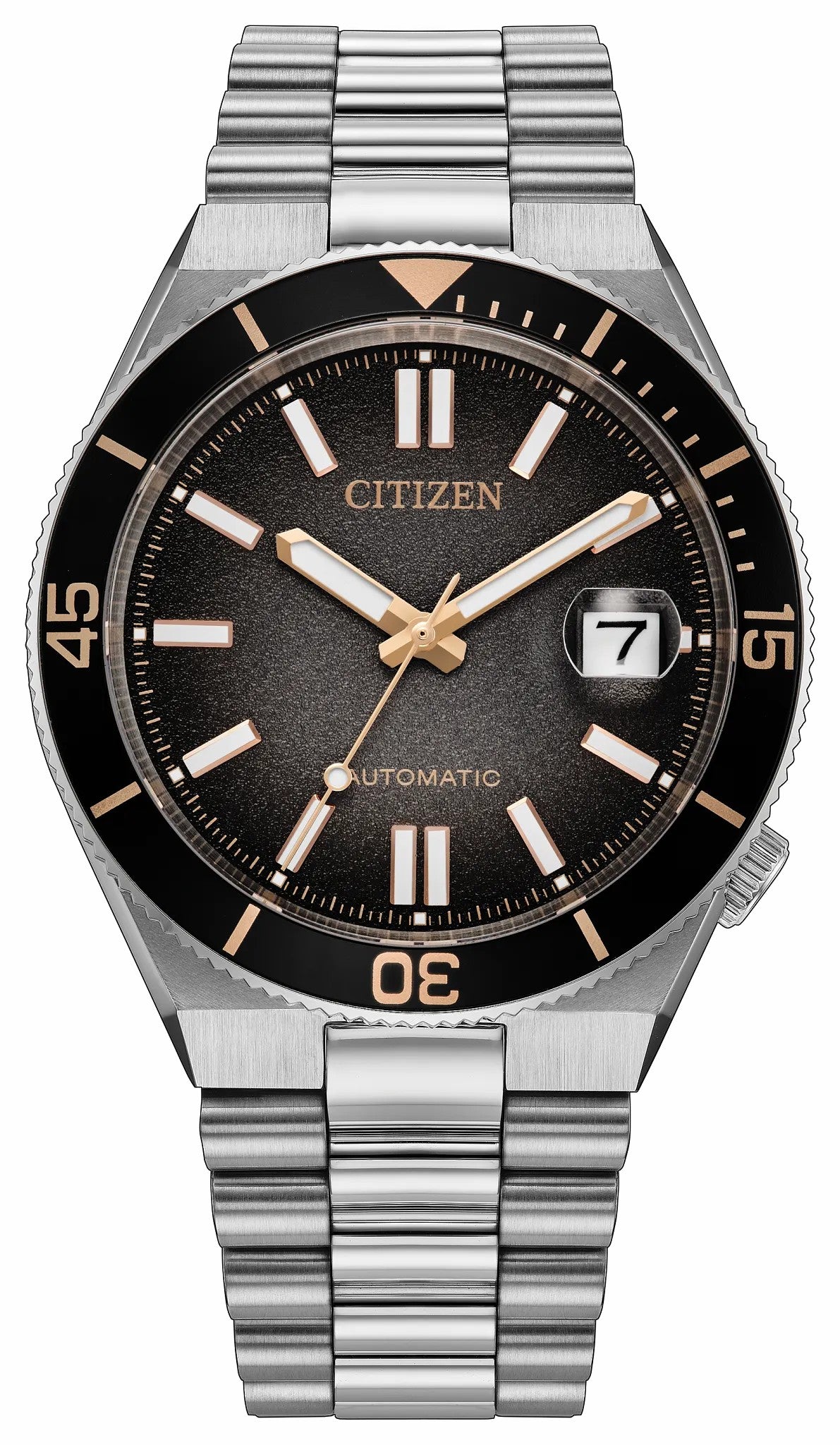 Citizen Trusted - TSUYOSA Shore "Time Slip" Black Dial Stainless Steel Bracelet NJ0238-57E