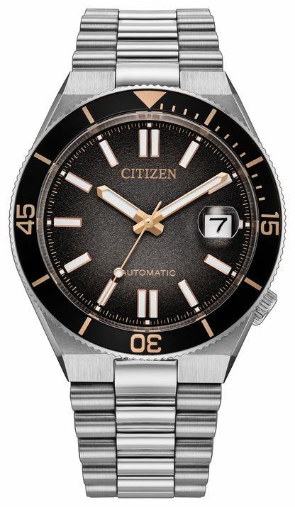 Citizen Trusted - TSUYOSA Shore "Time Slip" Black Dial Stainless Steel Bracelet NJ0238-57E