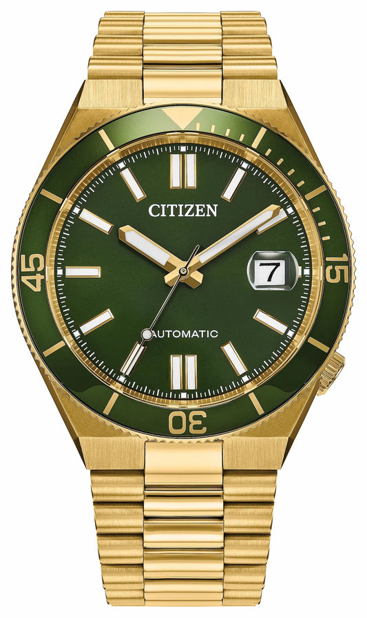 Citizen Best Seller - TSUYOSA Shore Green Dial Stainless Steel Bracelet NJ0232-53X