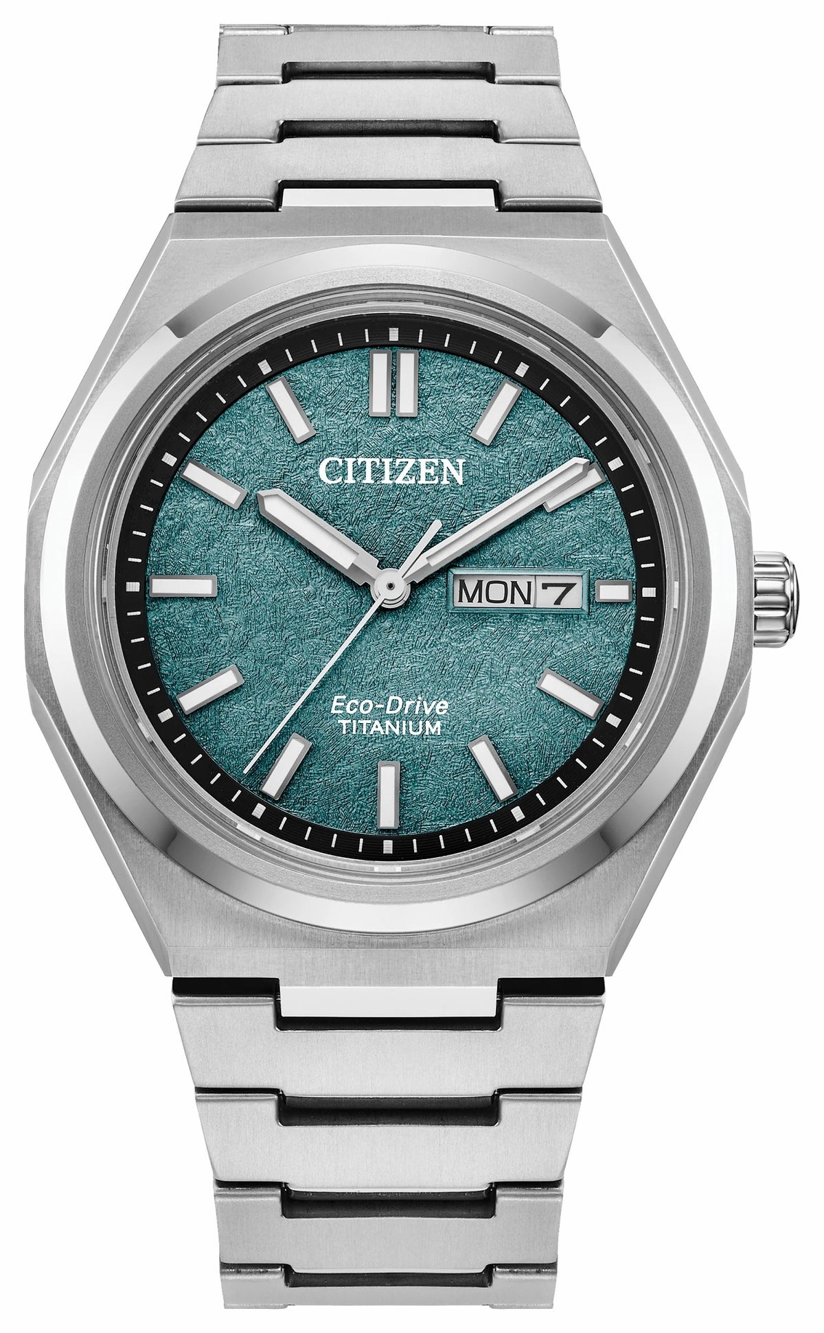 Citizen Everyday - Zenshin Three-hand Green Dial Super Titanium Bracelet AW0130-85X