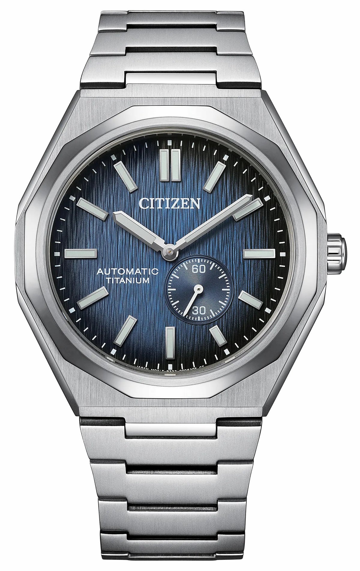 Citizen Hot Sale - Zenshin 60 Mechanical Blue Dial Super Titanium Bracelet NK5020-58M