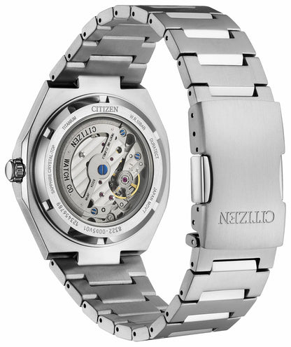 Citizen Popular - Zenshin 60 Mechanical Green Dial Super Titanium Bracelet NK5020-58X