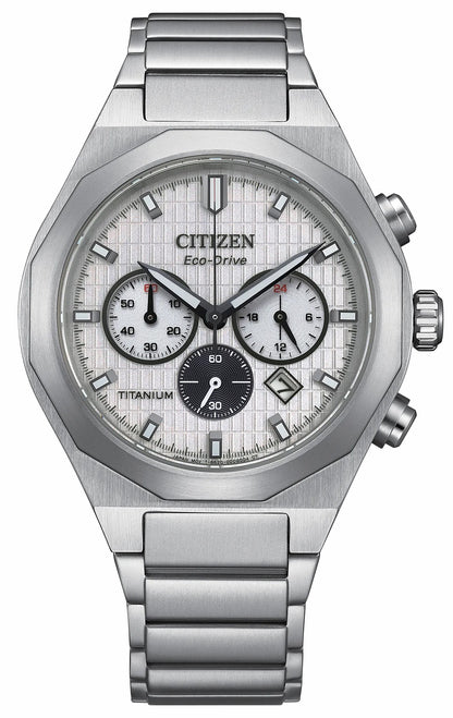 Citizen Classic - Zenshin Senkei White Dial Super Titanium Bracelet CA4690-51A